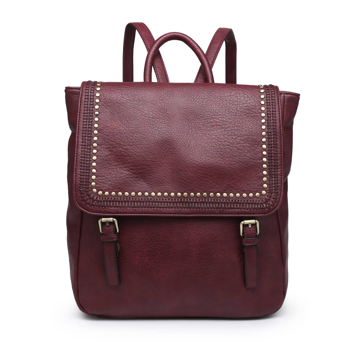 Jen & Co. - BP1939 Valerie Flapover Backpack w/ Grommet Details