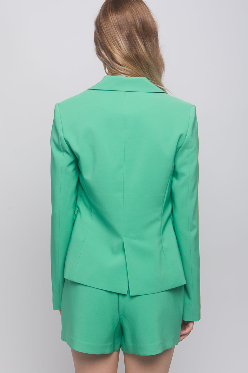 Single Button Closures Vertigo Blazer